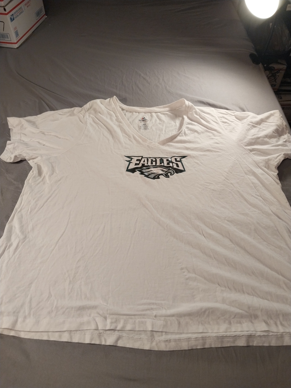 Majestic Philadelphia Eagles V-Neck T-Shirt 4X #457